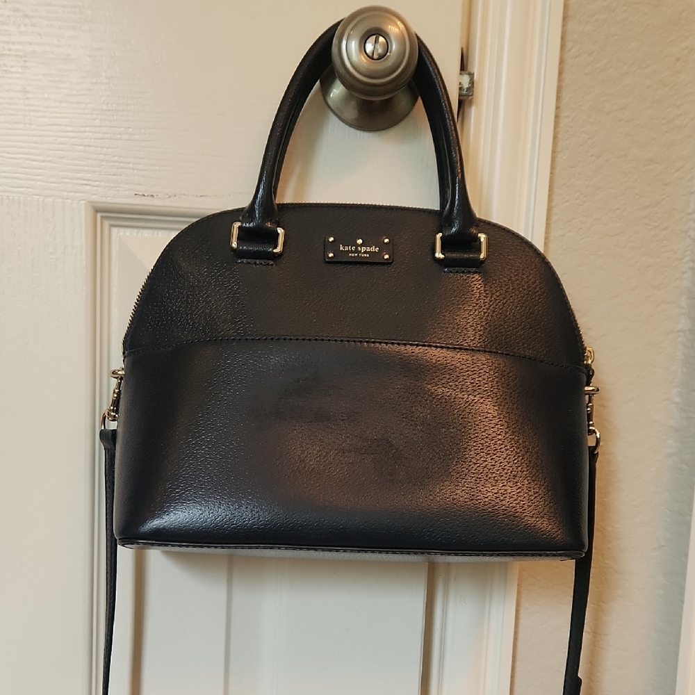 Kate Spade Black Satchel with Sleek Design